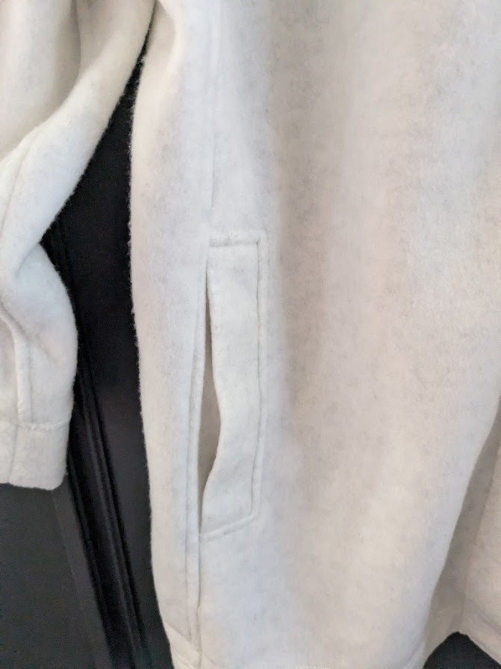 Land's End Women's Plus Size Luxe Fleece Coat, 1x - Picture 3 of 8